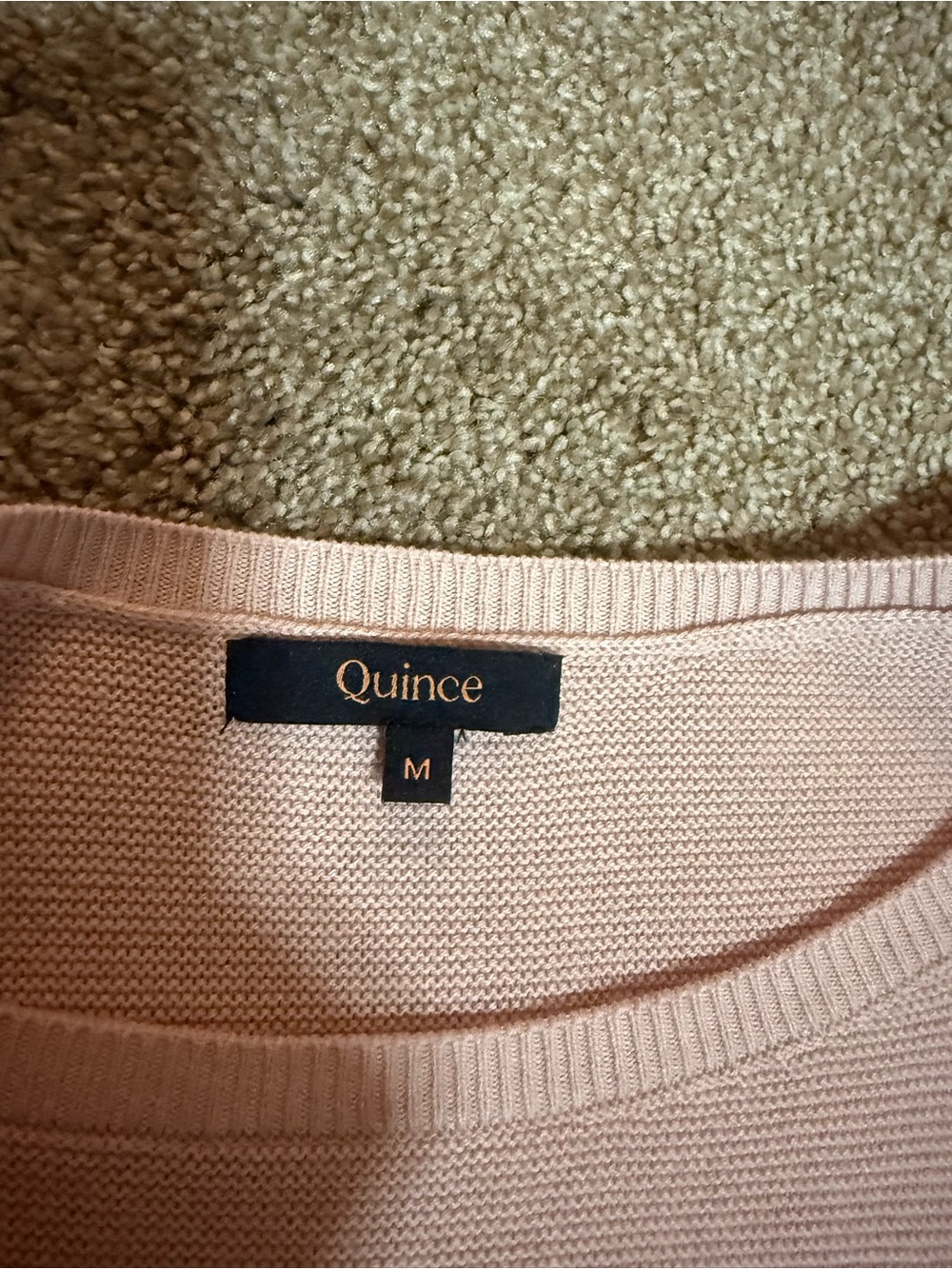 Quince Women's Crewneck Sweater in Pale Pink size M